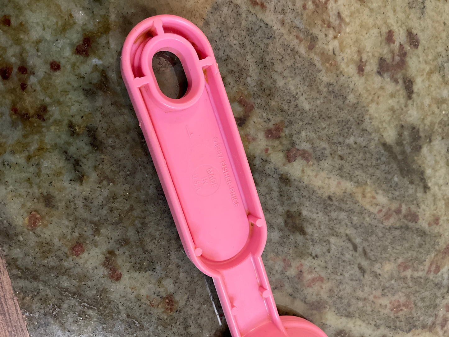 Vtg Fisher Price Pink Ice Cream Scoop 1987