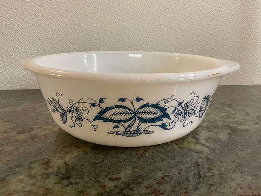 Glasbake Blue Onion Casserole Dish
