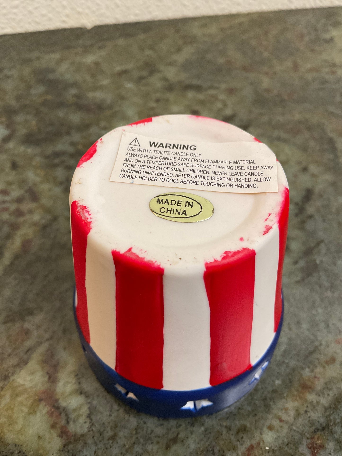Patriotic Tea light Holder