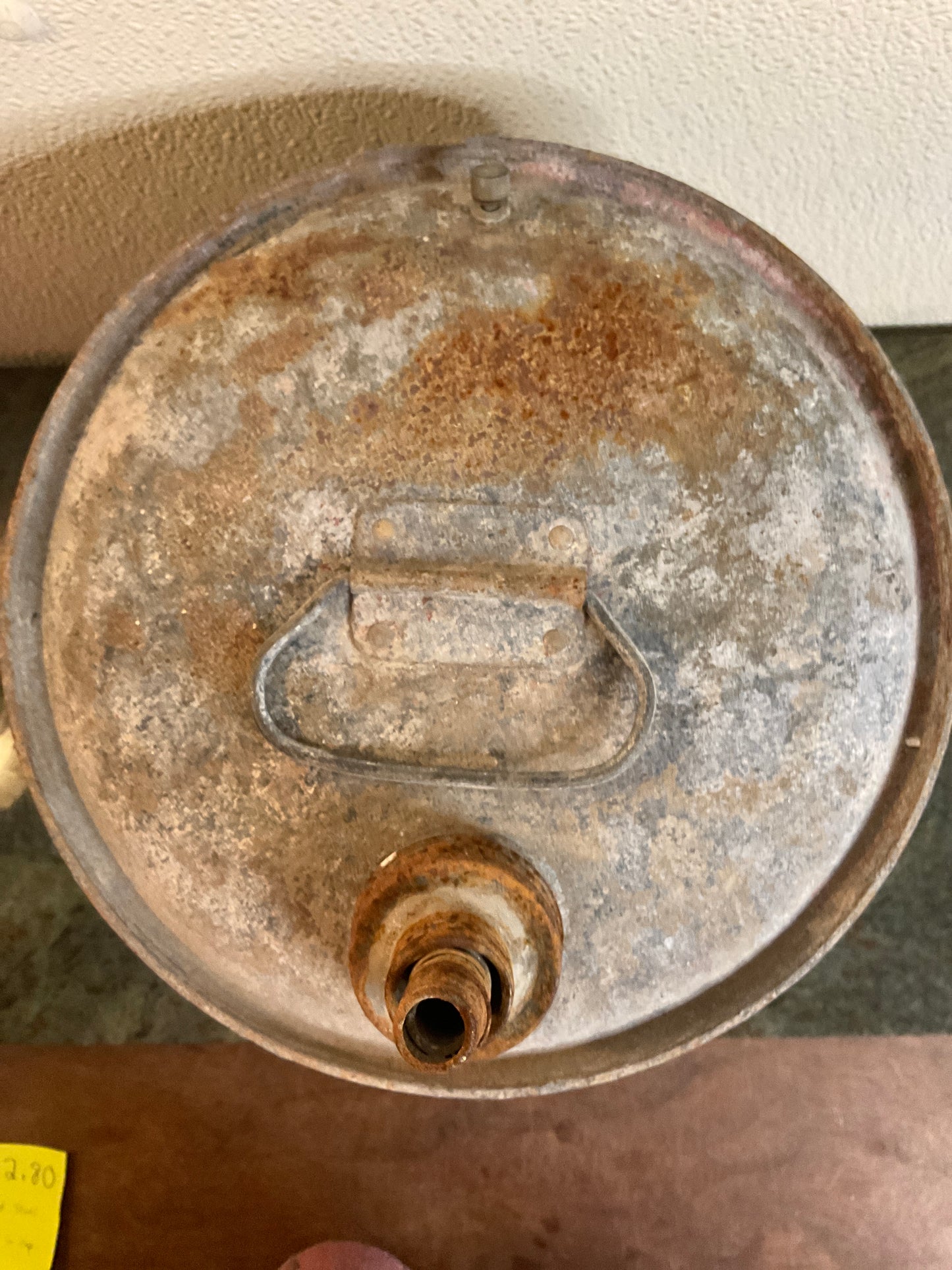 Vintage Galvanized Steel Fuel Can