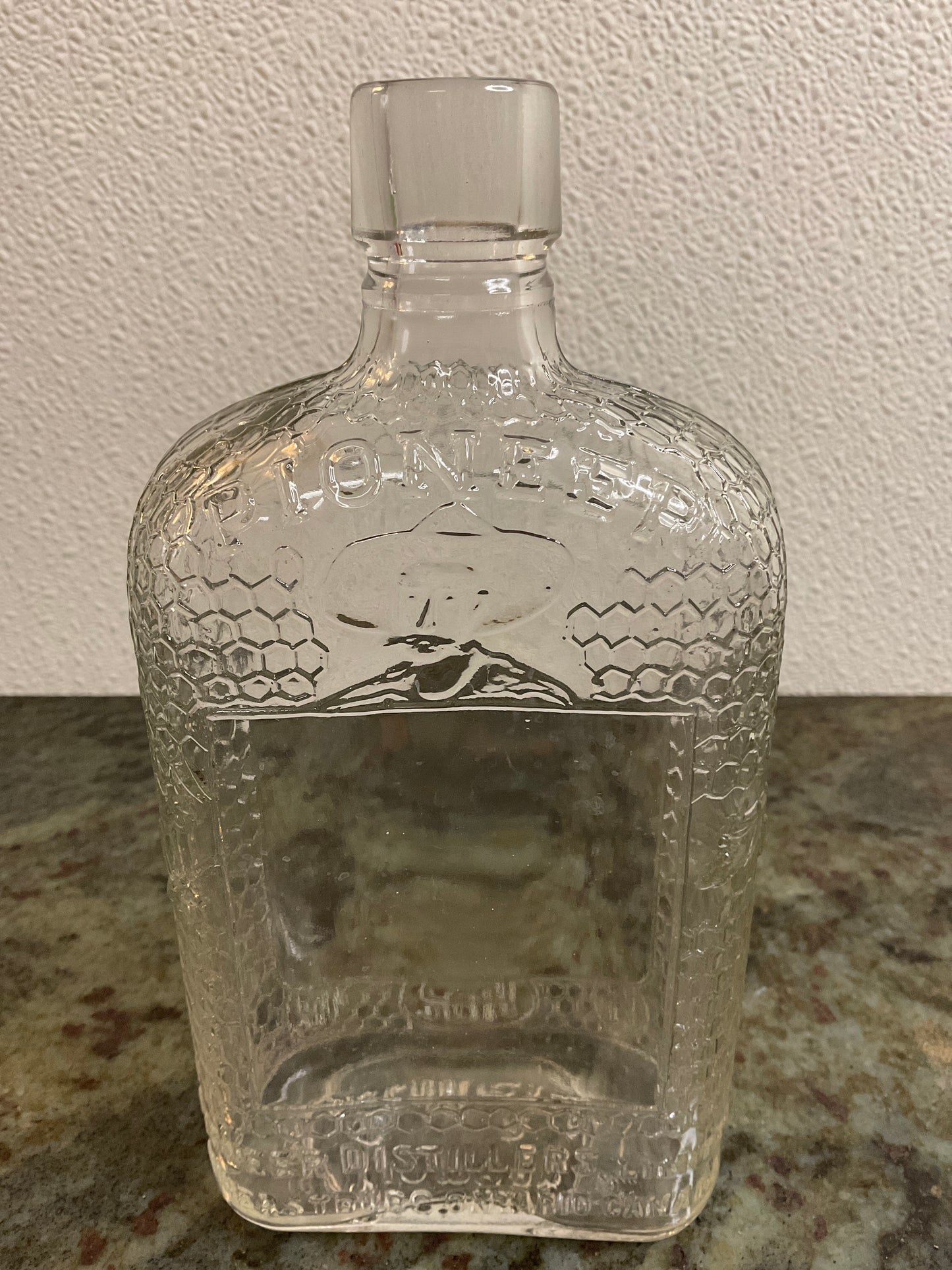 Vtg Pioneer Limited Distilled Bottle