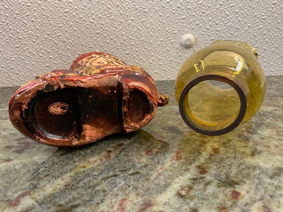 Cowboy Boot Oil Lamp (Chipped Shade)