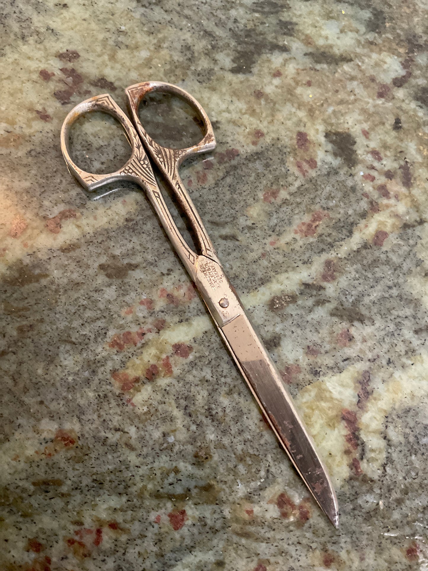 Vintage Ornate Sewing Scissor-Germany