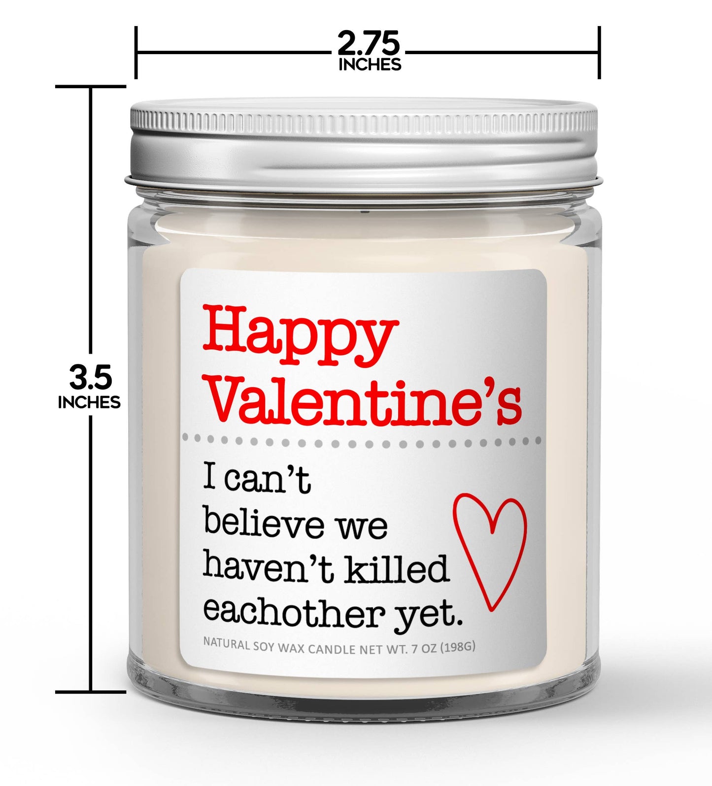 Happy Valentine's Soy Candle - Funny Valentine's Day Candle: Mulled Cider