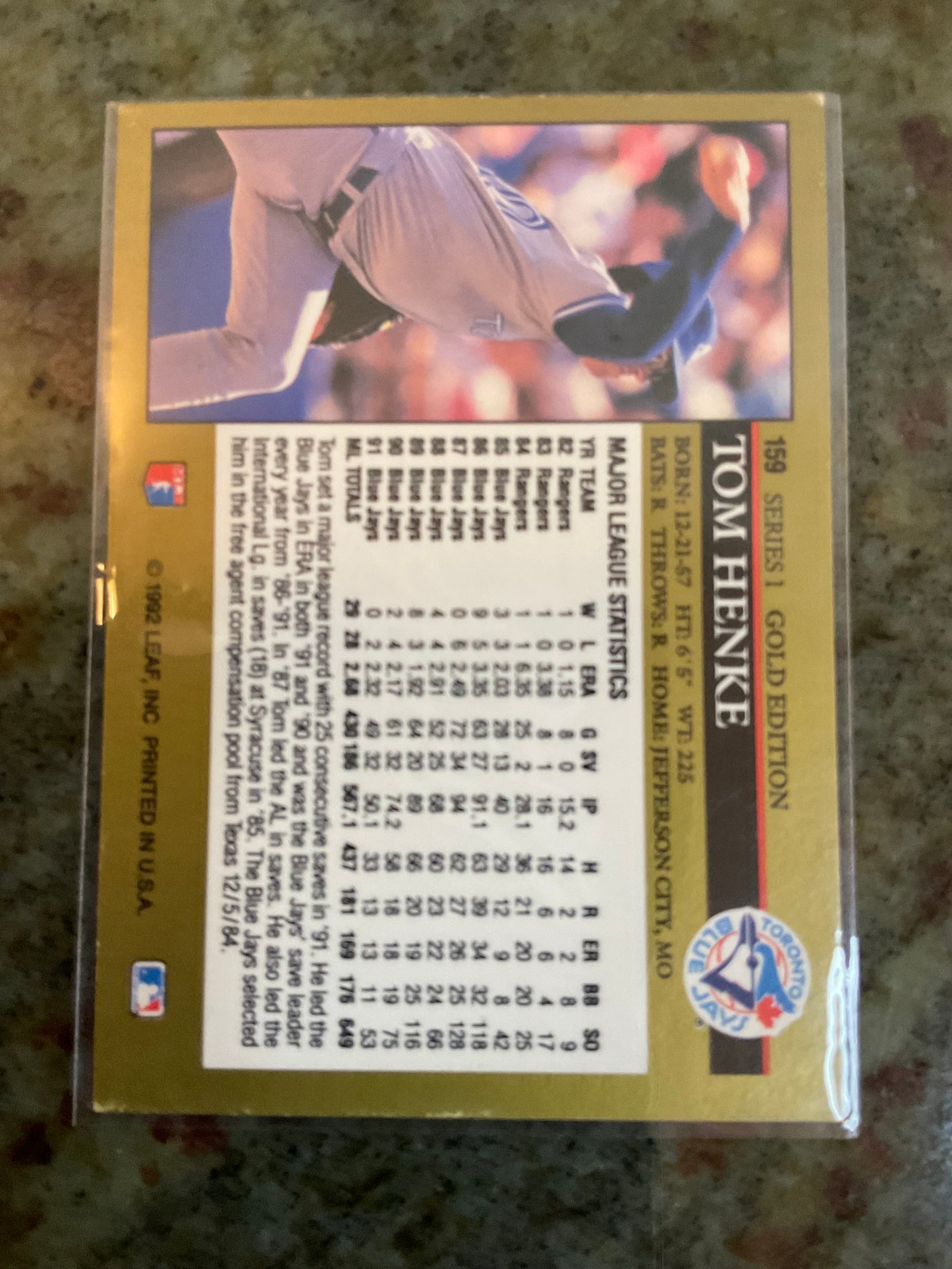 Tom Henke Toronto Blue Jays