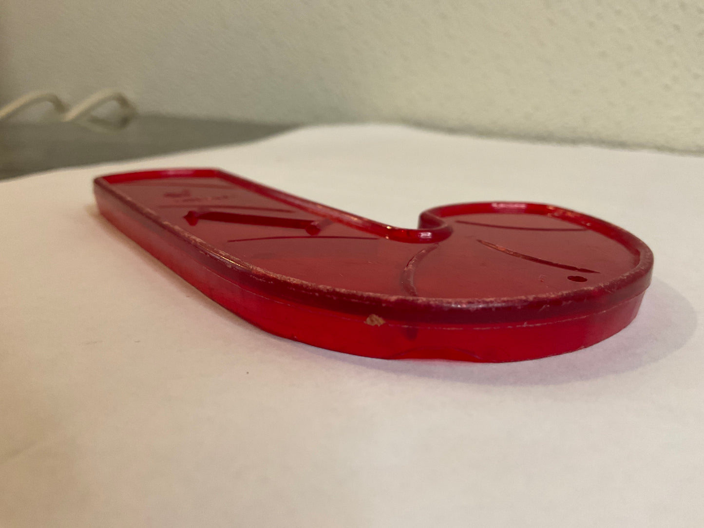 Red Plastic Candy Cane Cookie Cutter