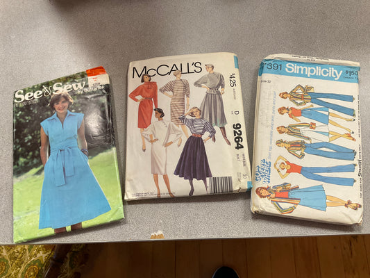 Bundle of 3 Sewing Patterns
