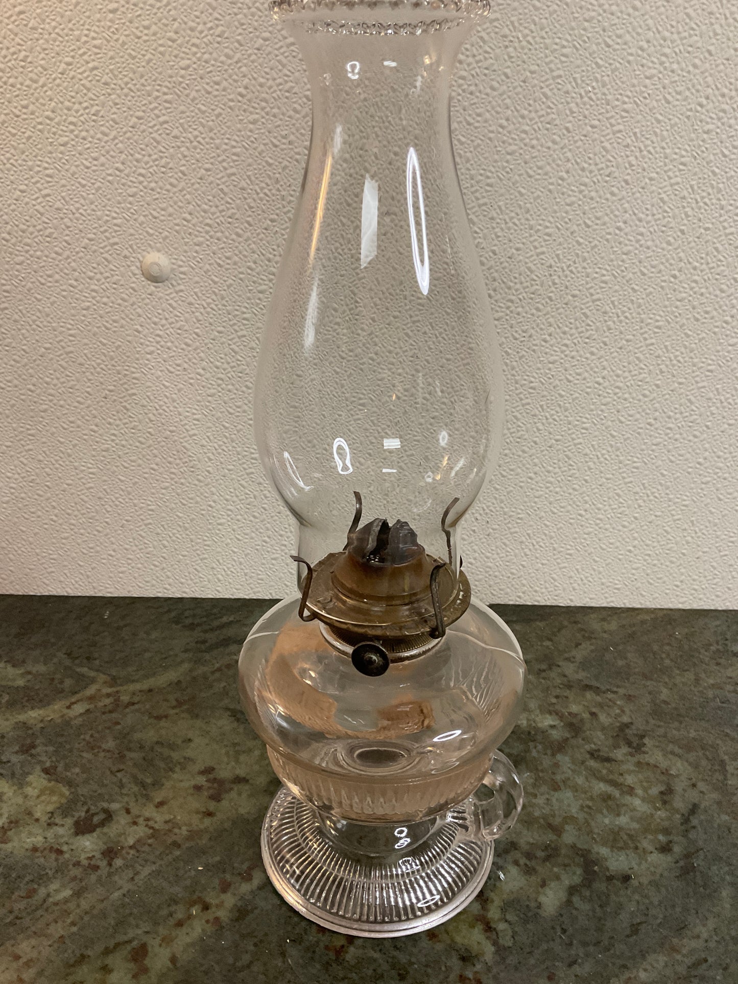 Antique	 Finger Oil Lamp