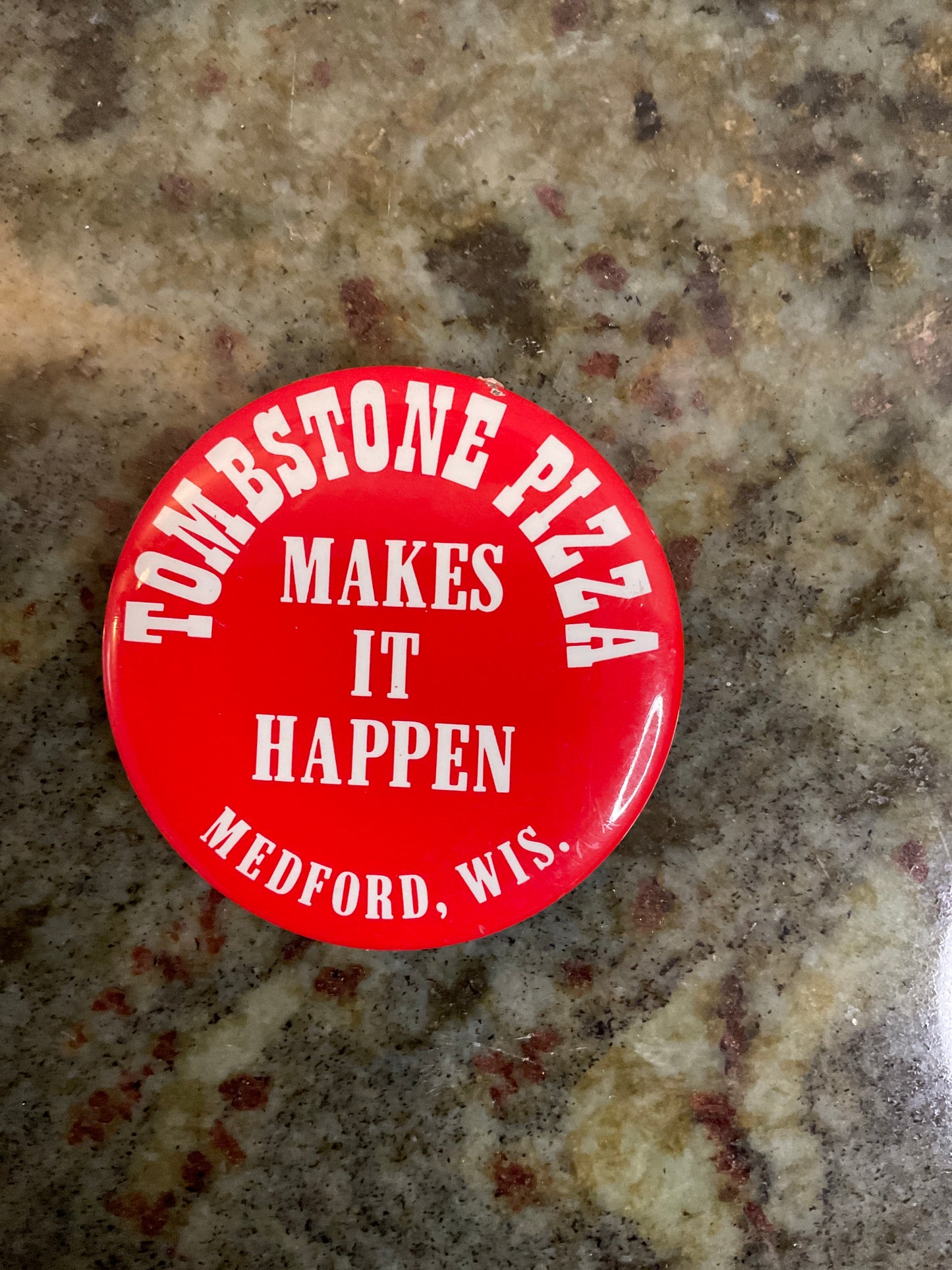Tombstone Pizza Button