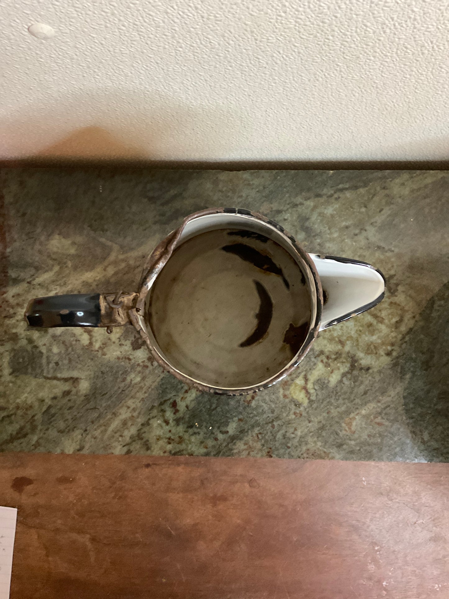 Vintage Enamelware Coffee Pot