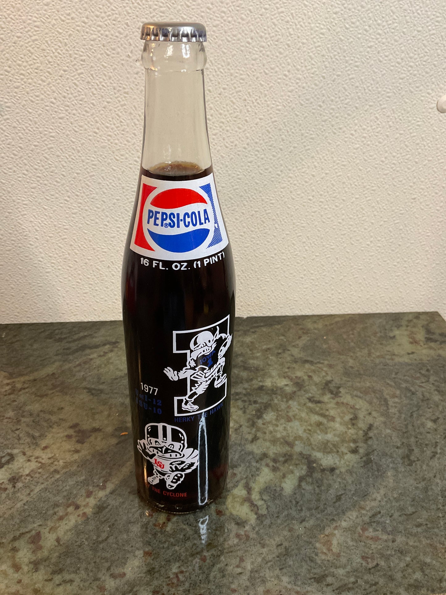 Commemorative Filled Soda Bottle