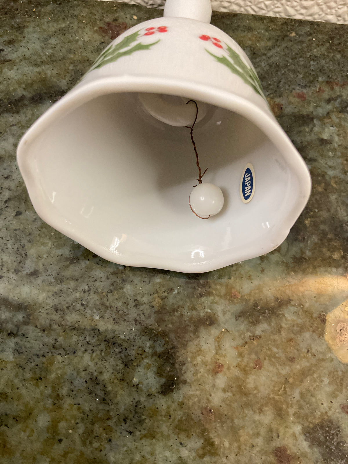 Vintage Porcelain Christmas Bell