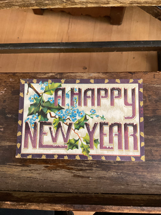 Antique Post Card - New Year