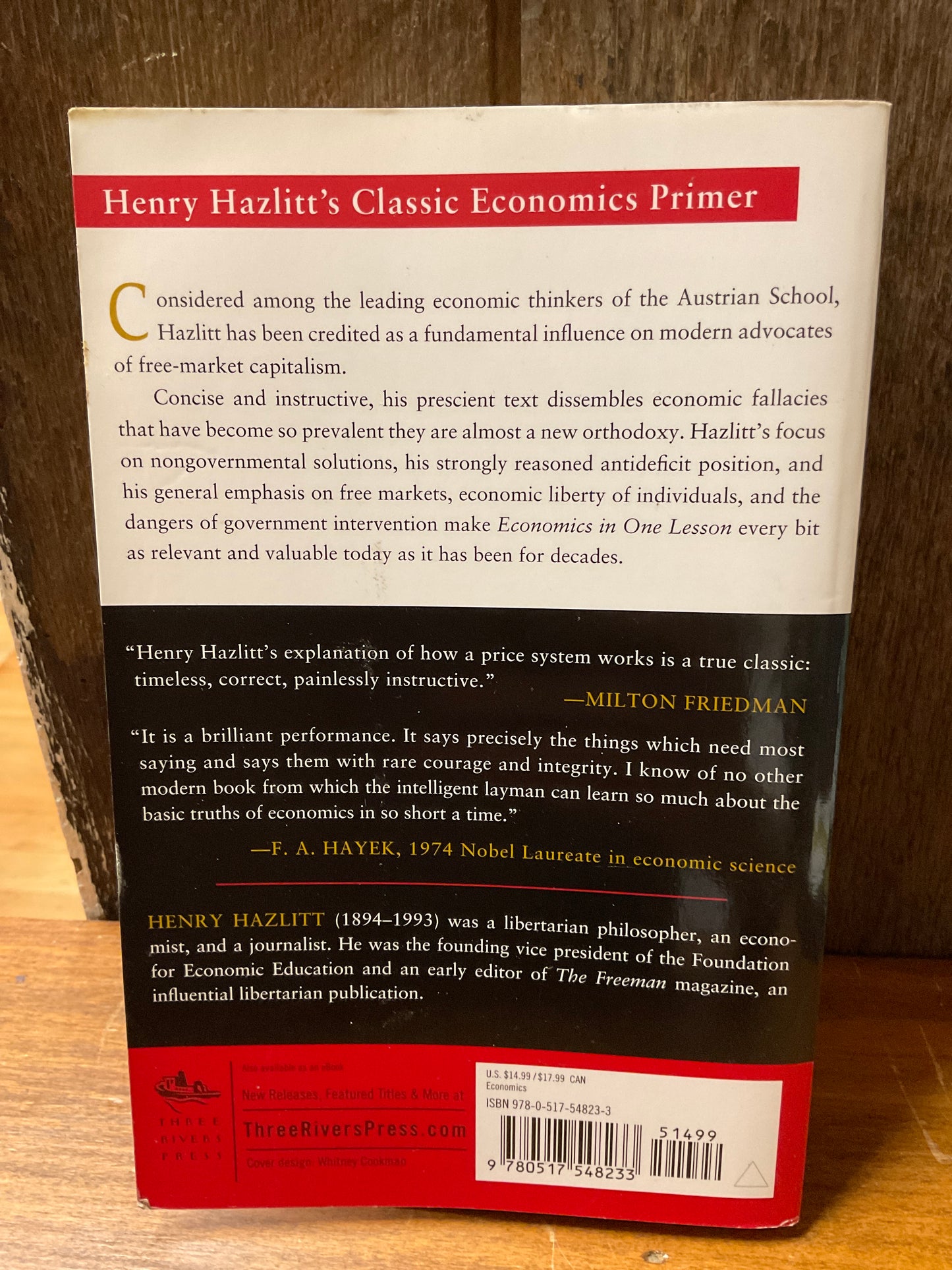 Book Economics in One Lesson 1979
