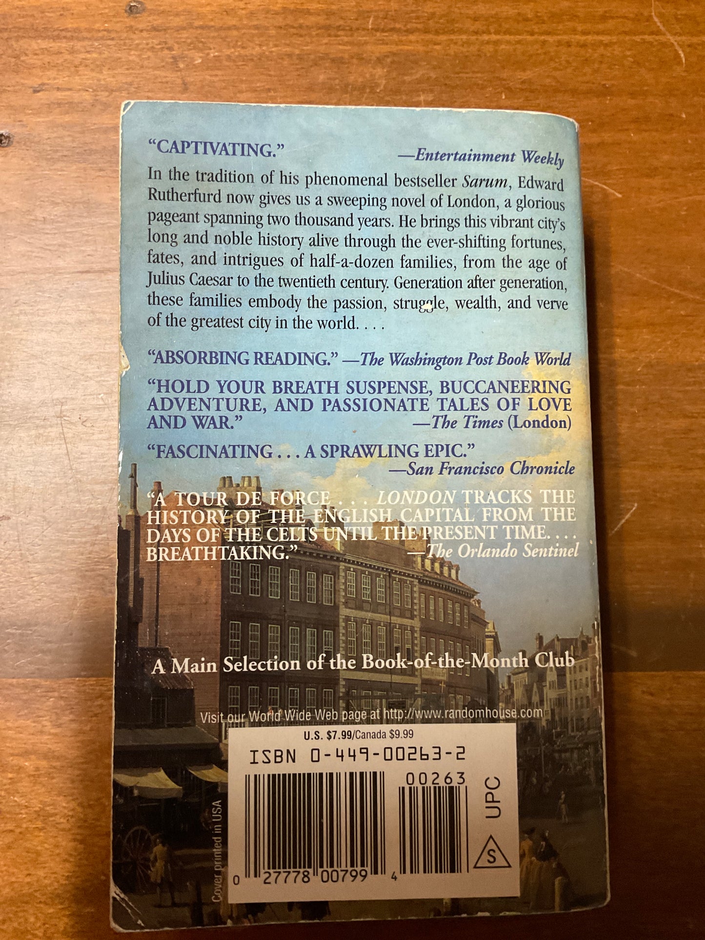 Book London The Novel 1997