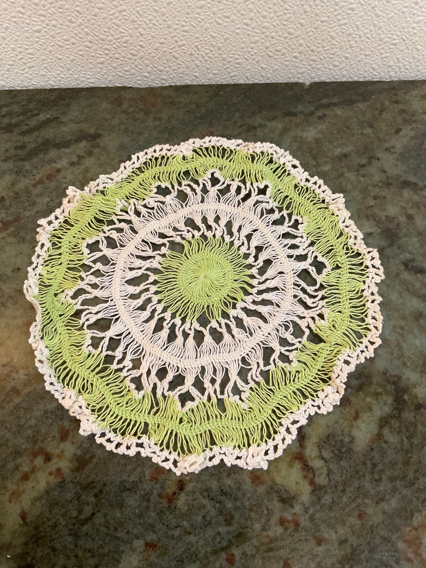 Handmade Crocheted Doily 7.5”