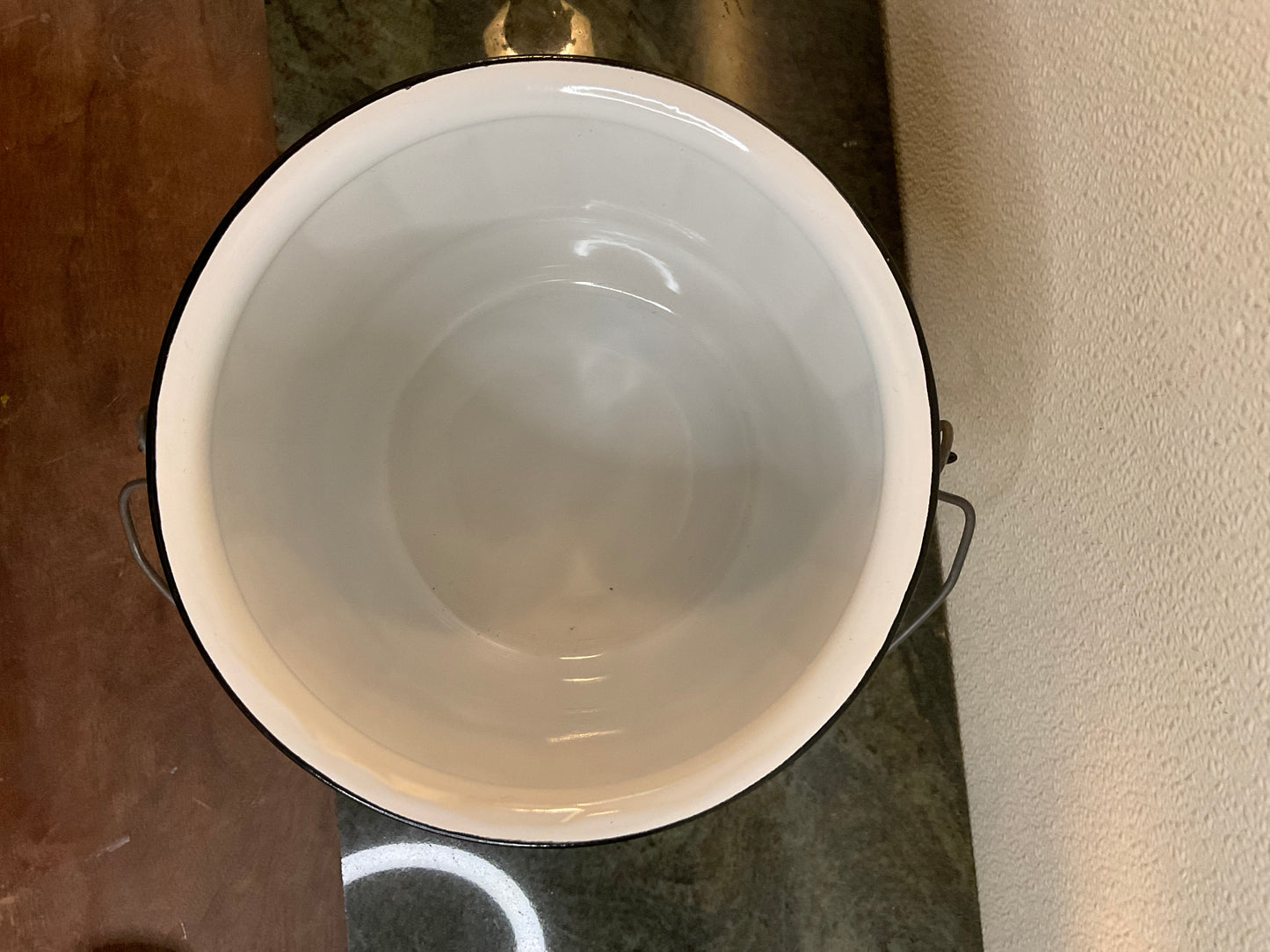 Vtg Federal Porcelain Combinet/Diaper Pail