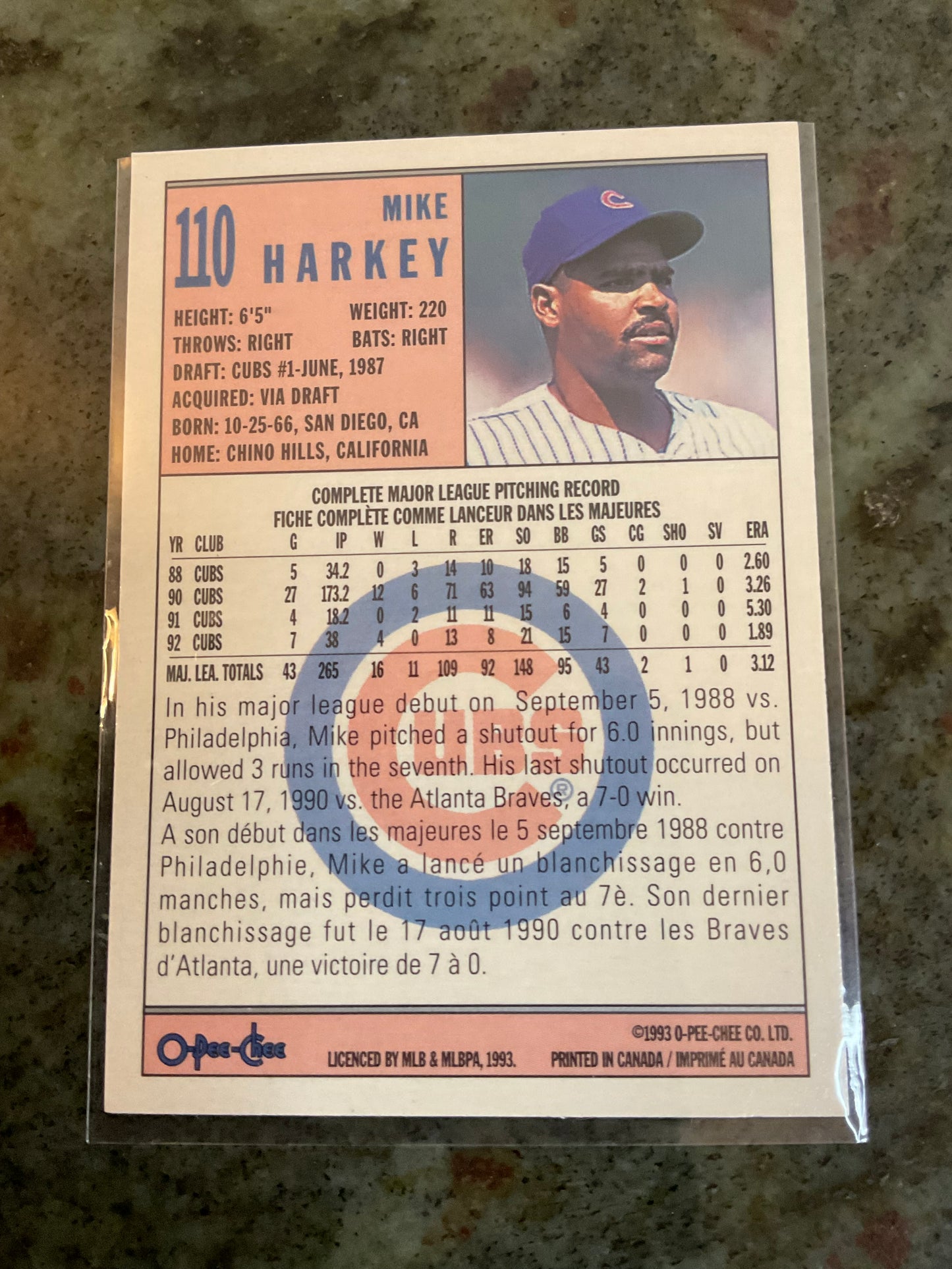 Mike Harkey Chicago Cubs