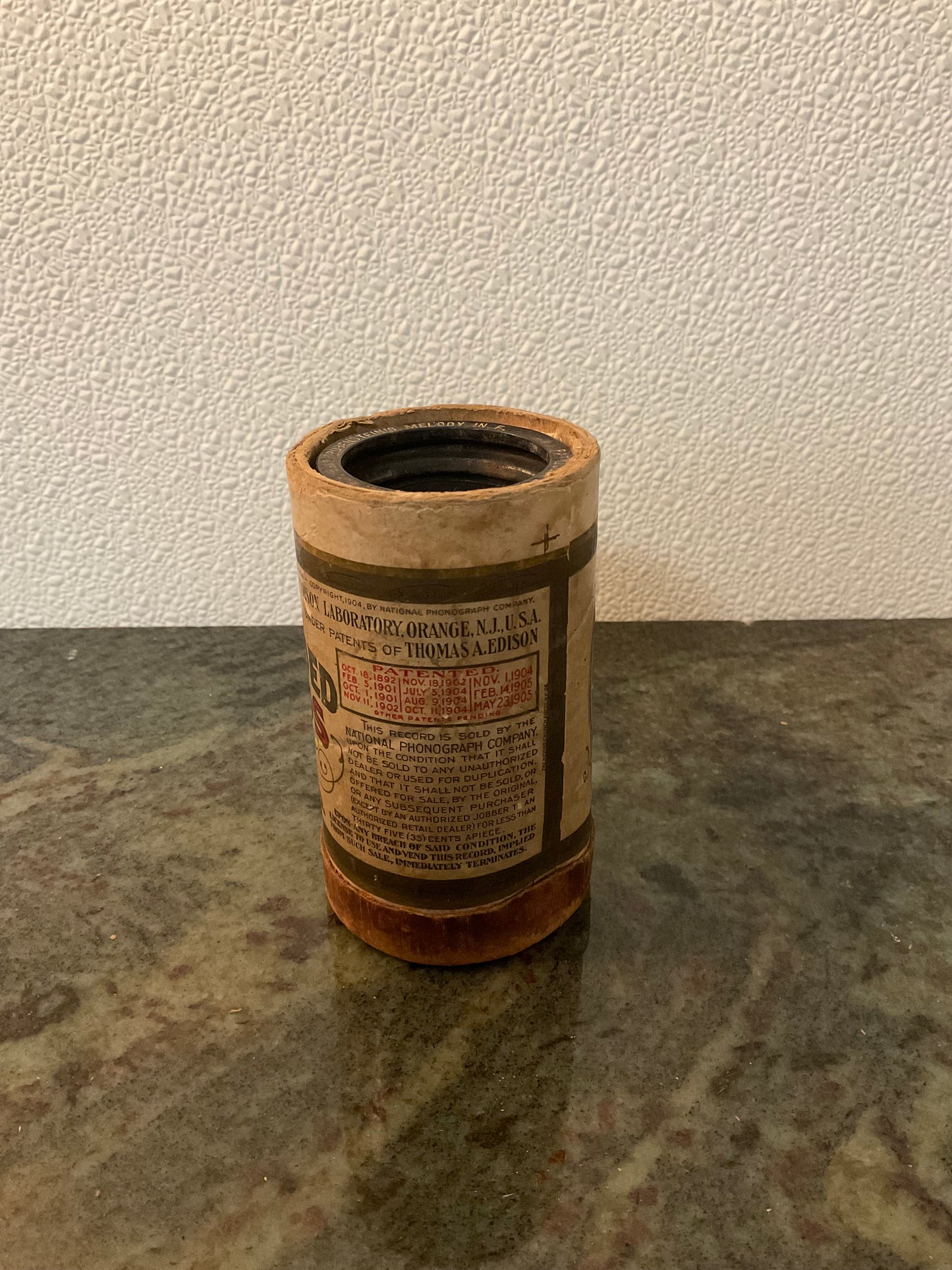 Edison Phonograph Cylinder