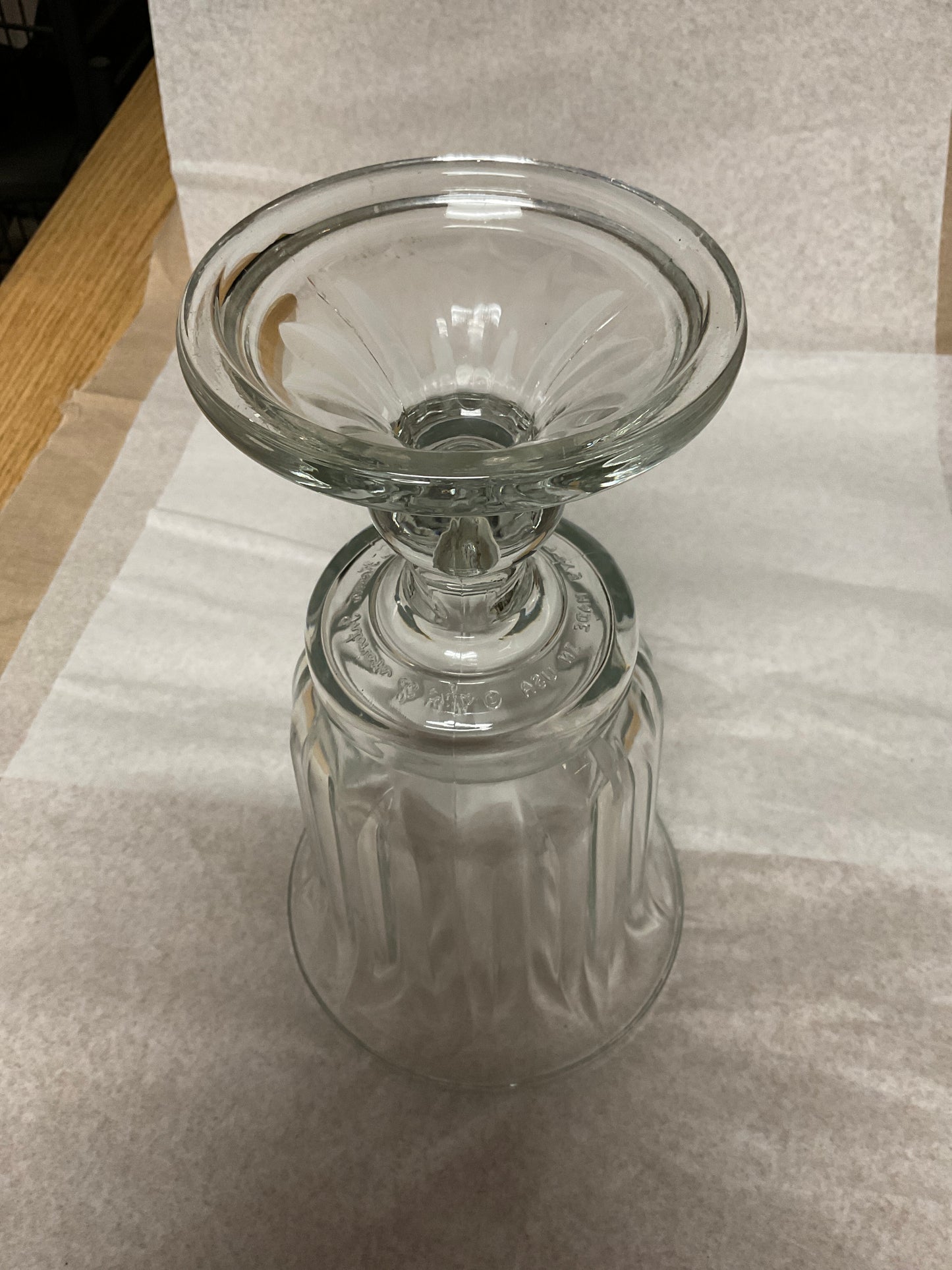 Vintage Home Interiors Hurricane Glass Vase