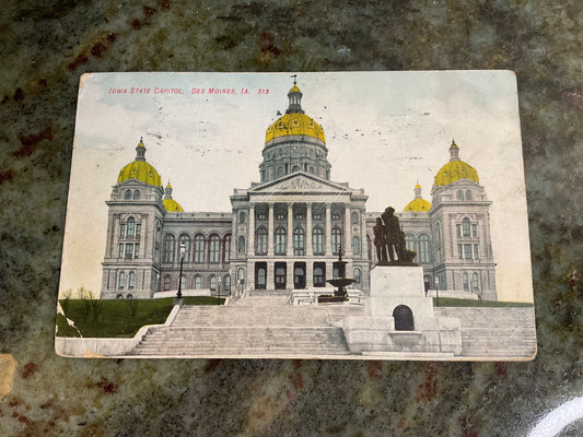 Iowa State Capital Post Card 1908