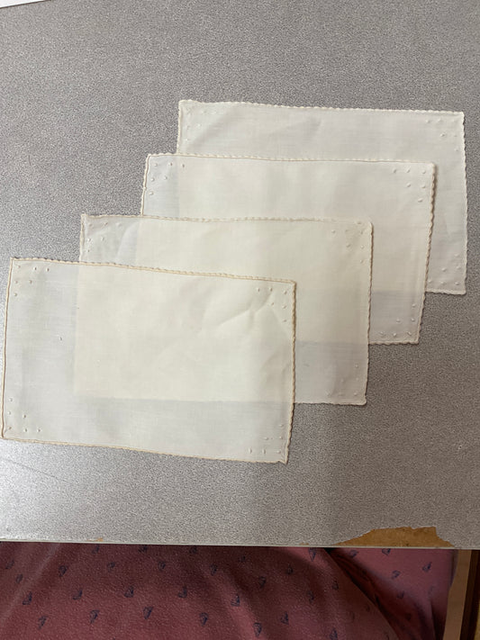 Vintage Cocktail Napkins Set of Four