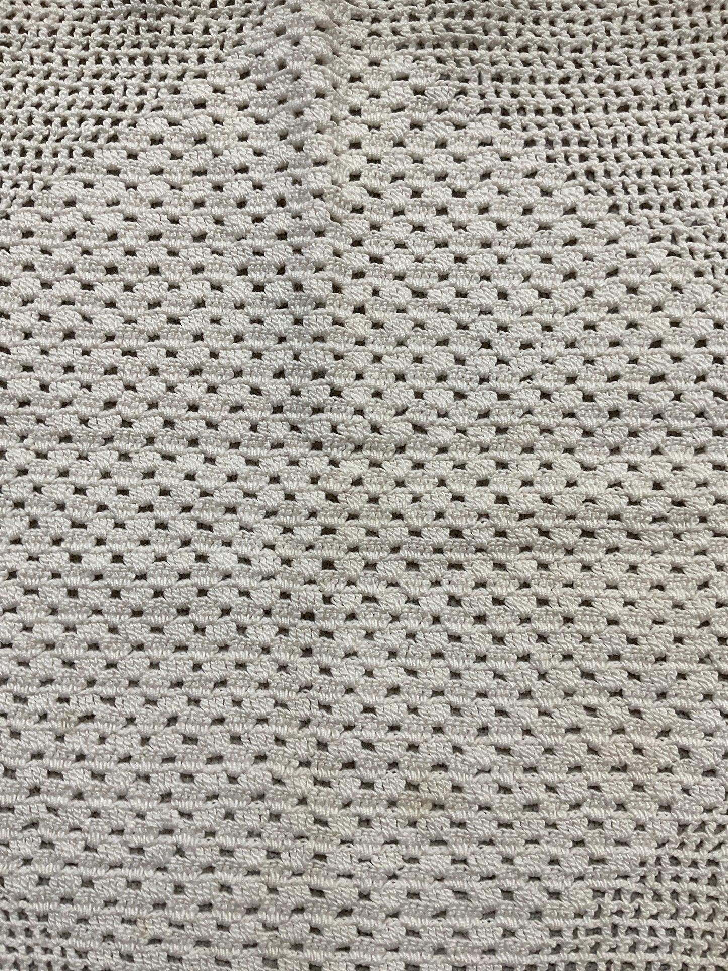 Vintage Crocheted Doily with scalloped edging