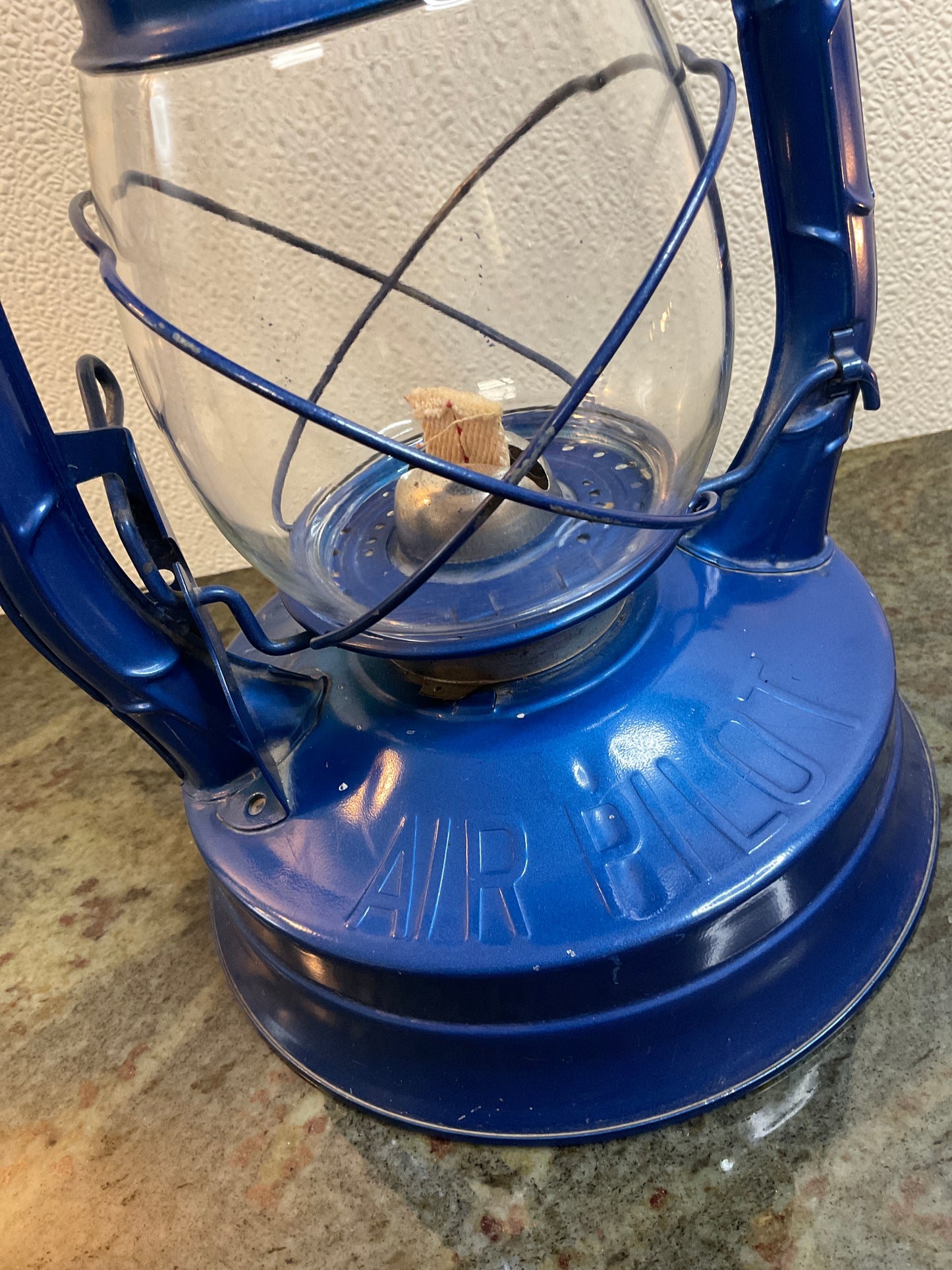 Vintage Blue Dietz Oil Lantern