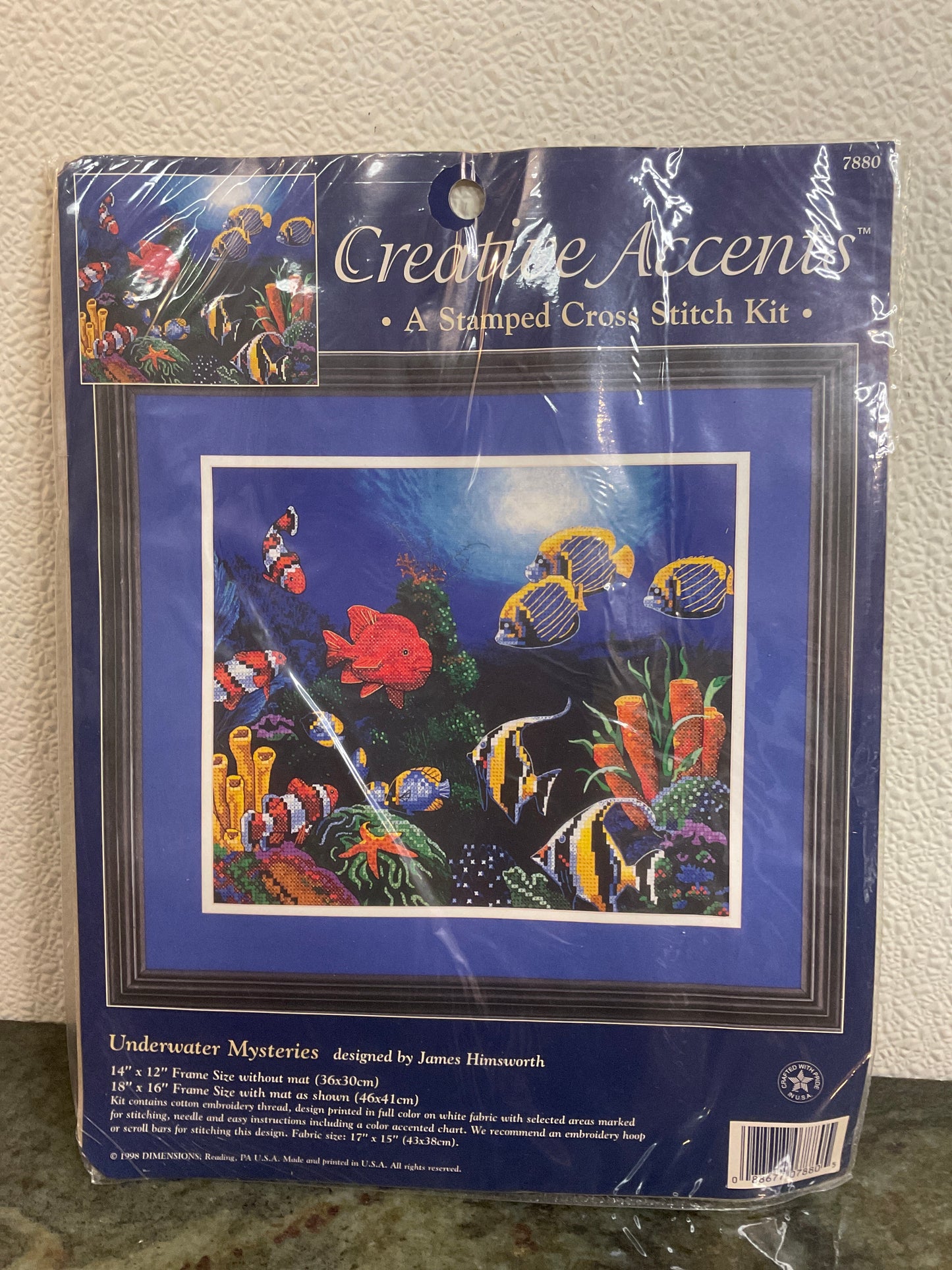 Underwater Mysteries Stamped Counted Cross Stitch Kit
