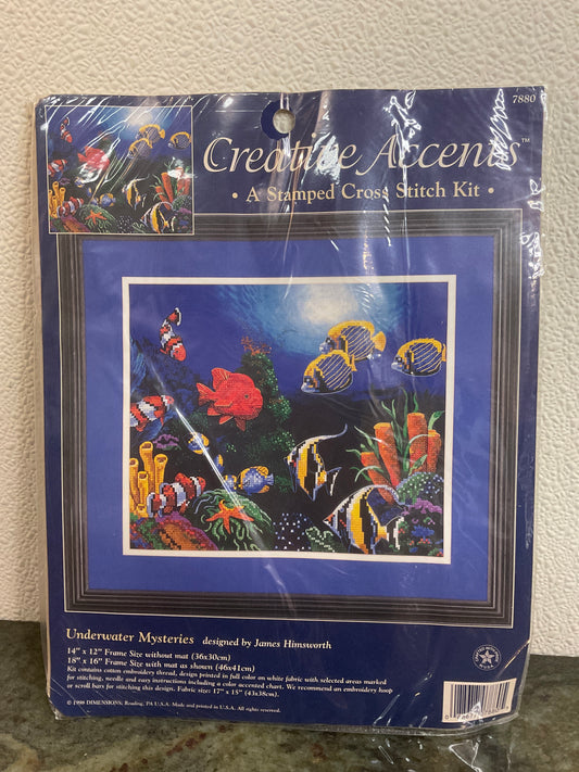 Underwater Mysteries Stamped Counted Cross Stitch Kit