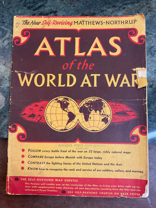 1942 Atlas of the World At War