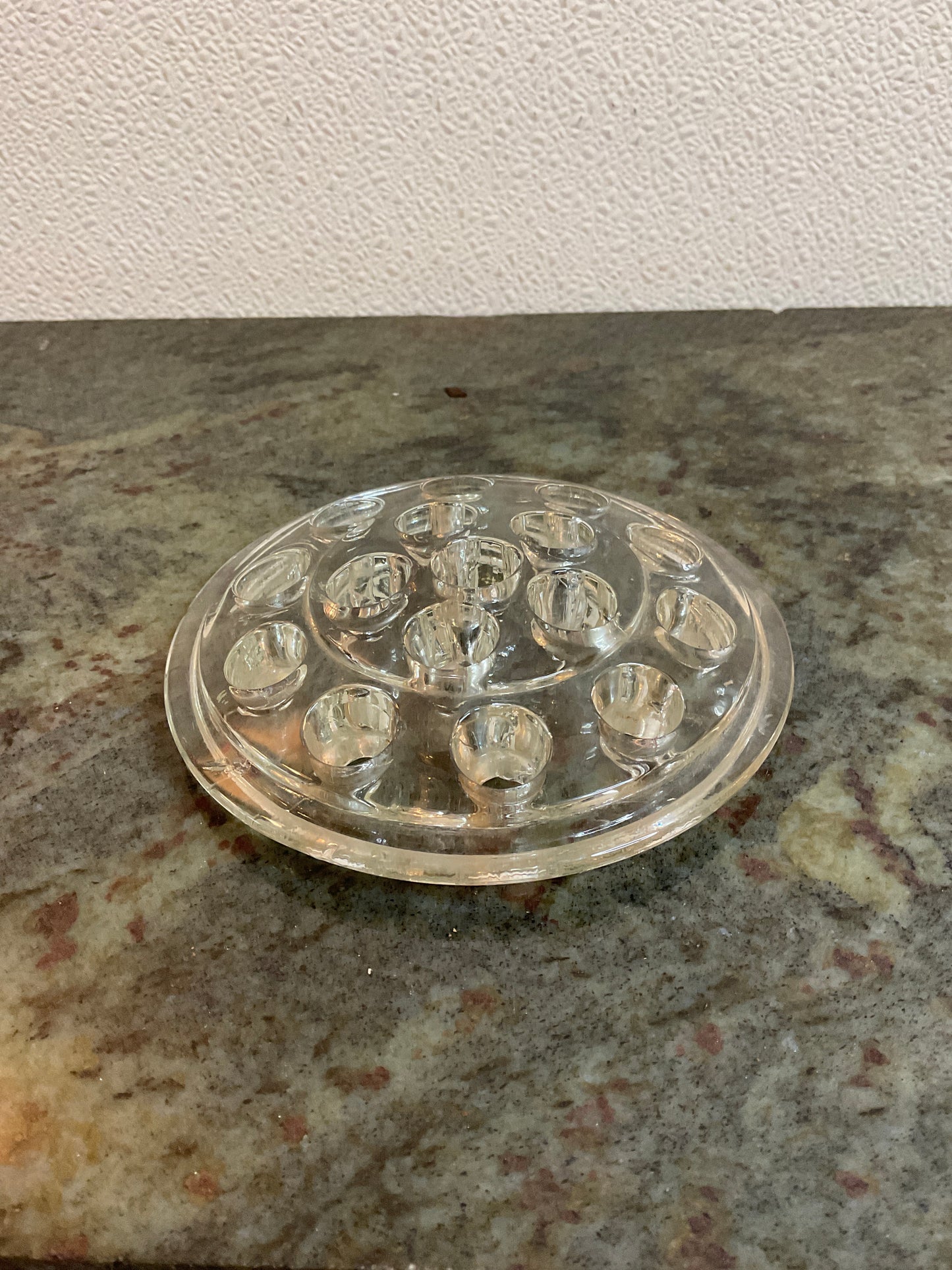 Vintage Glass Flower Frog