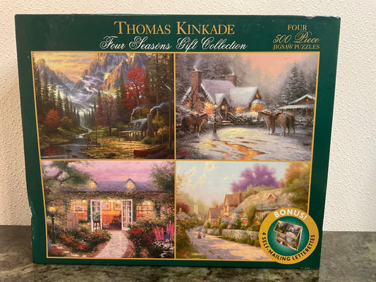 Thomas Kinkade Four 500 Piece Puzzles