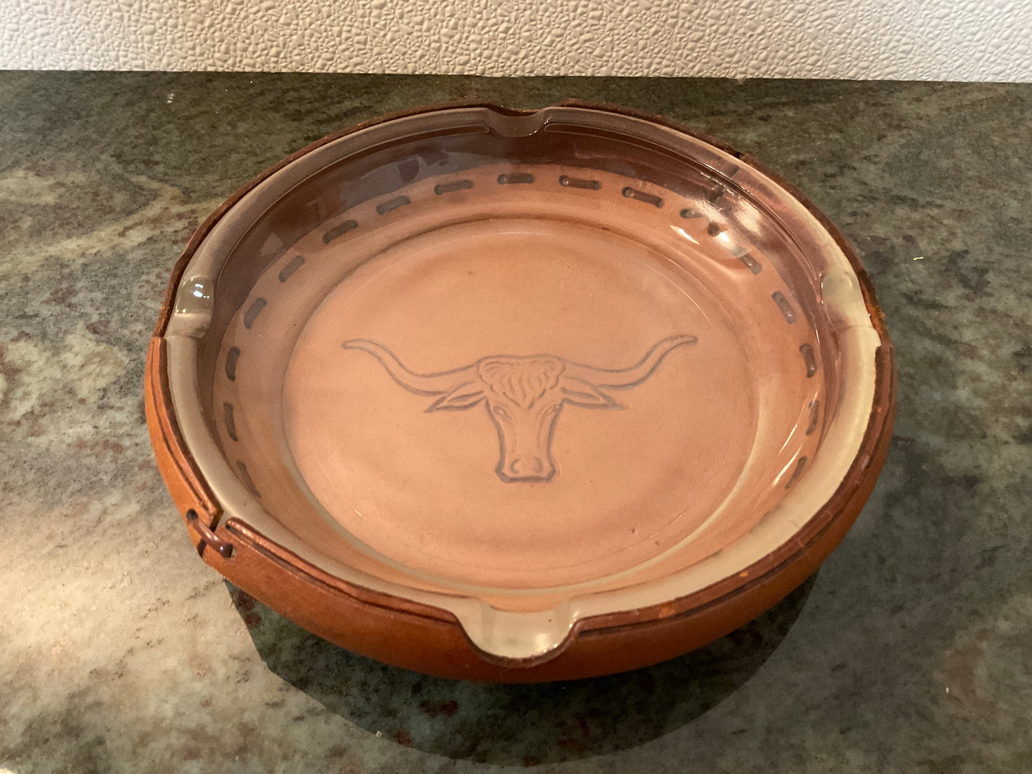 1940’s Bamco Leather Covered Ashtray