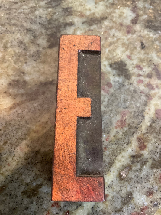 Printers Block Letter “ E”