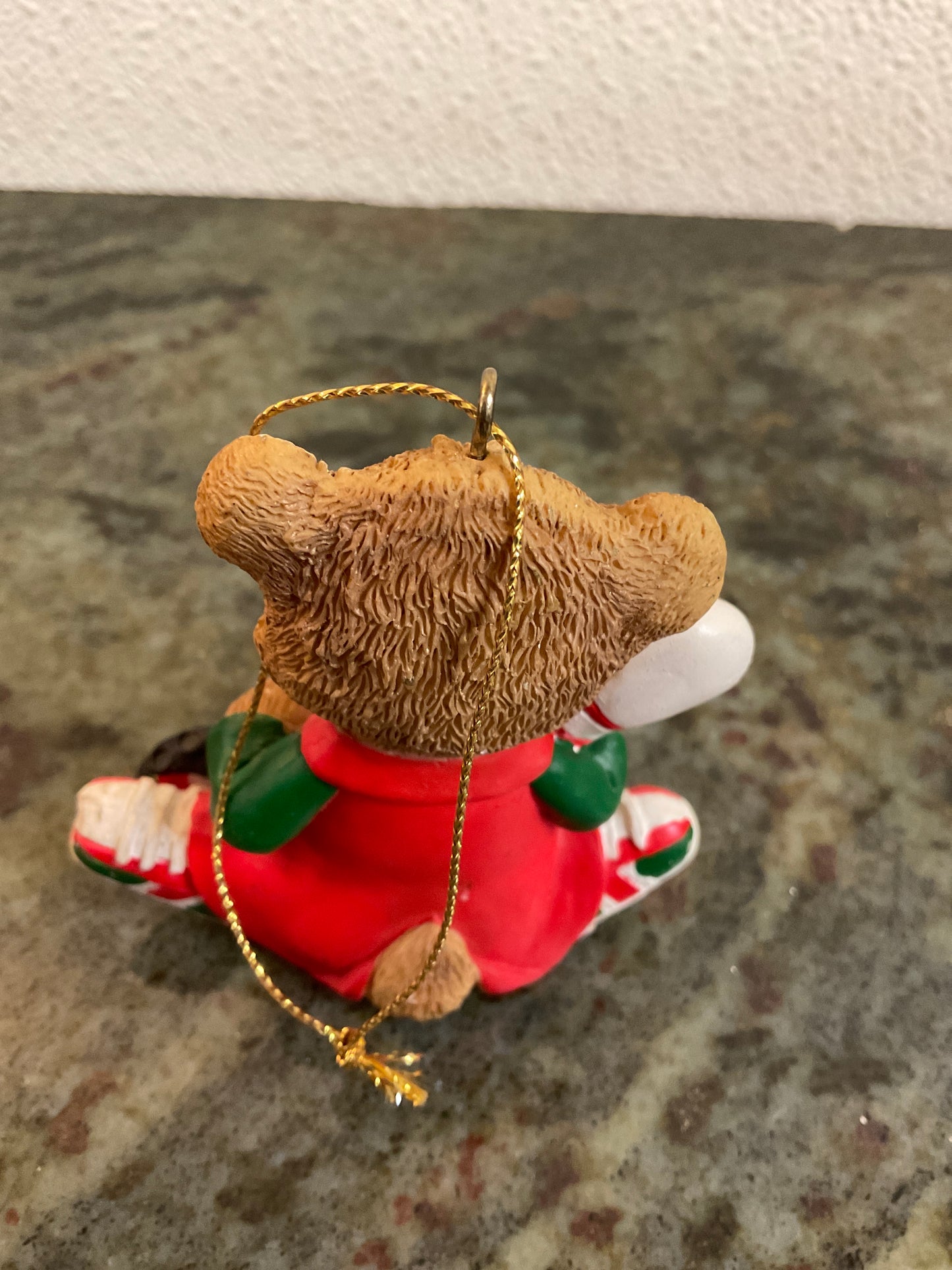 Bear With Bowling Ball and Pin Ornament