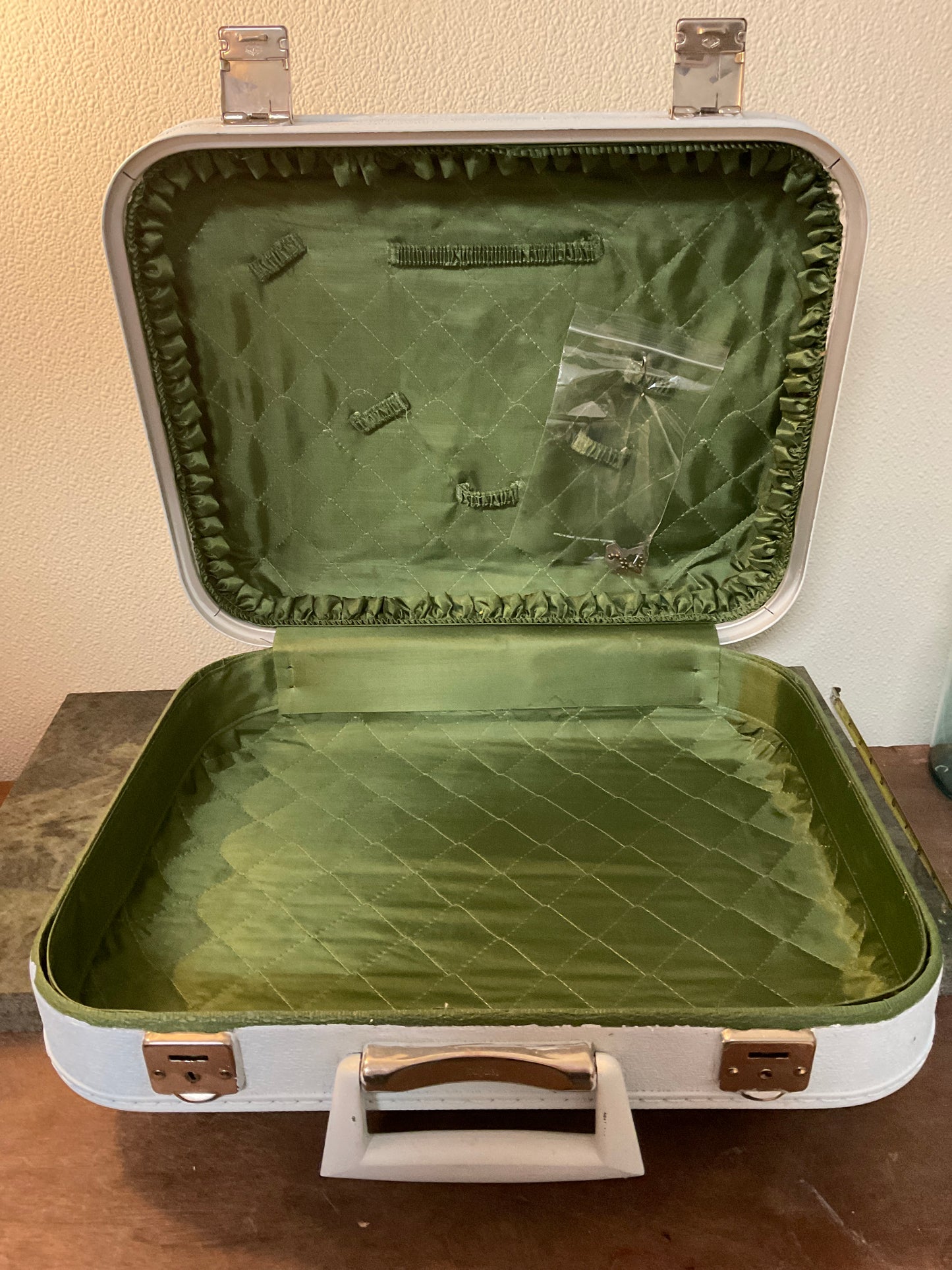 Vintage Hand Painted Luggage w/key