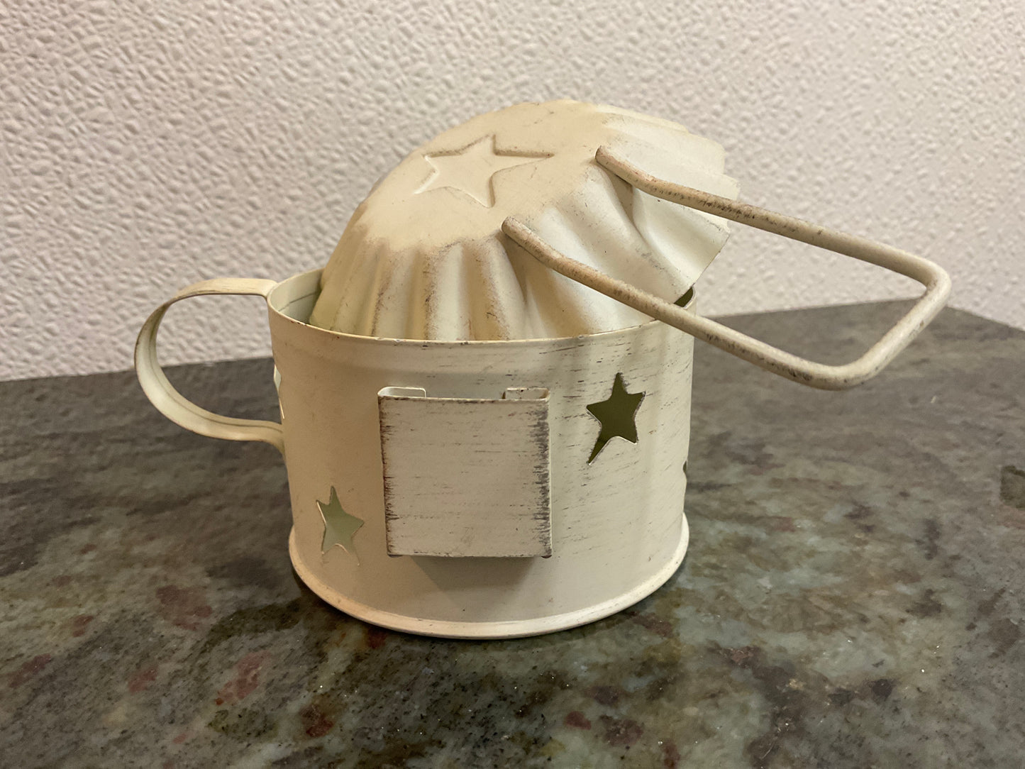 White Metal Cup Votive