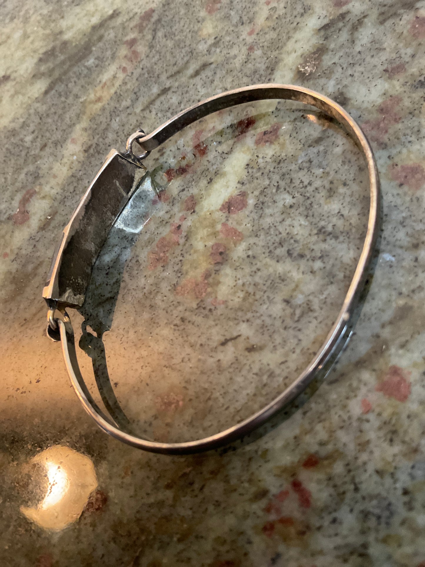 Mexican Alpaca Silver/Abalone Bracelet