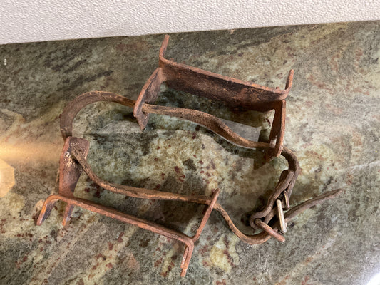 Antique Iron Steel Ice Cleats