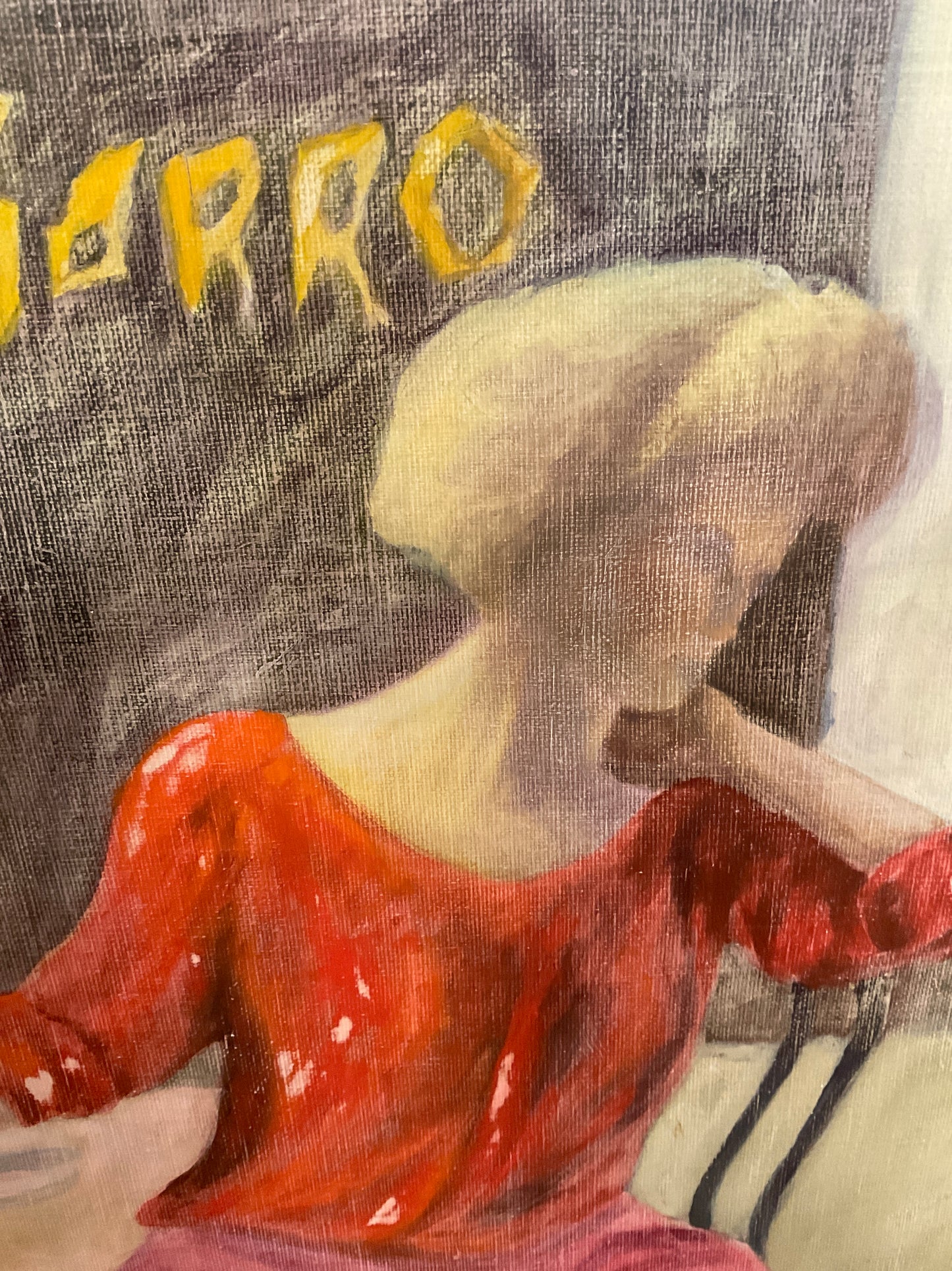 Lady in Red Painting