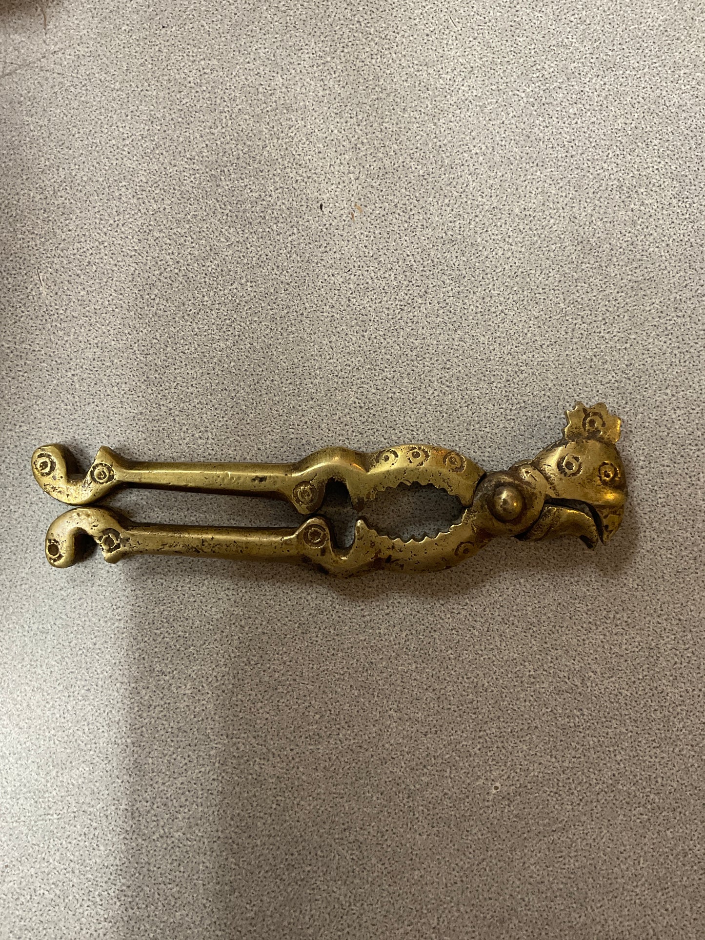 Solid Brass Nutcracker Rooster Head Design