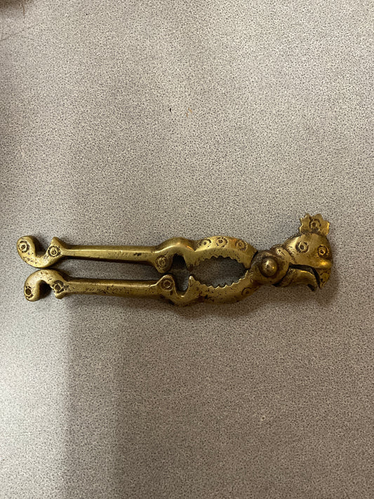 Solid Brass Nutcracker Rooster Head Design