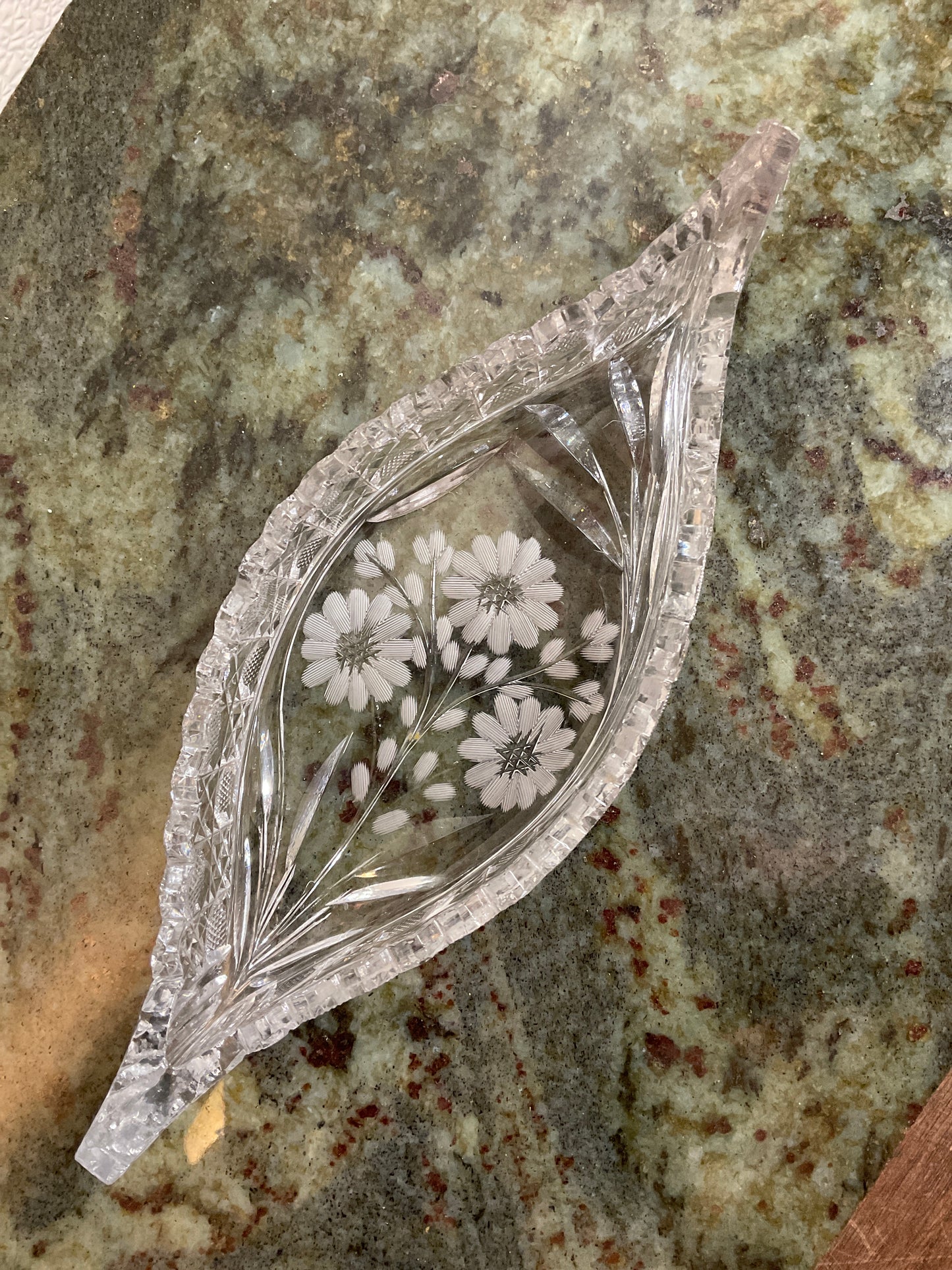 Vintage Crystal Canoe
