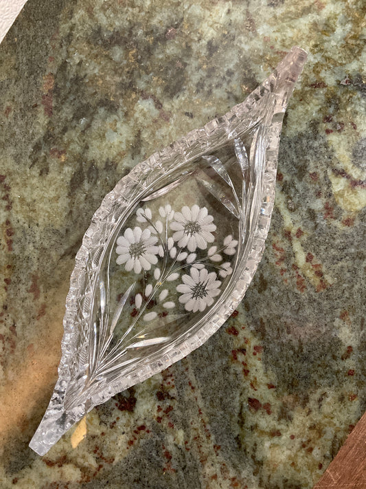 Vintage Crystal Canoe