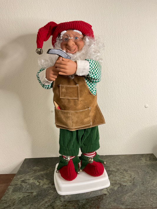 Vintage Animated Santa’s Worksop Elf-No Cord