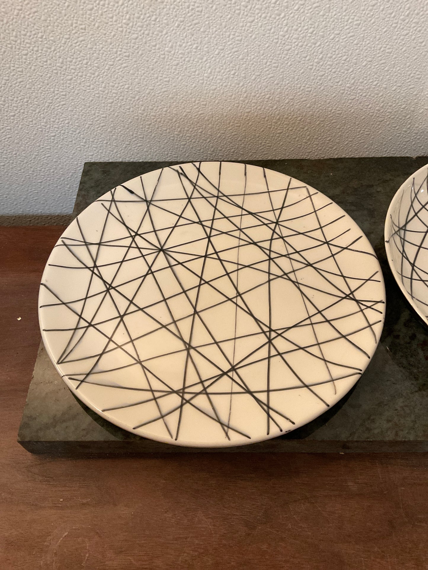 Hazel Attlas Black Drizzle Snack Set