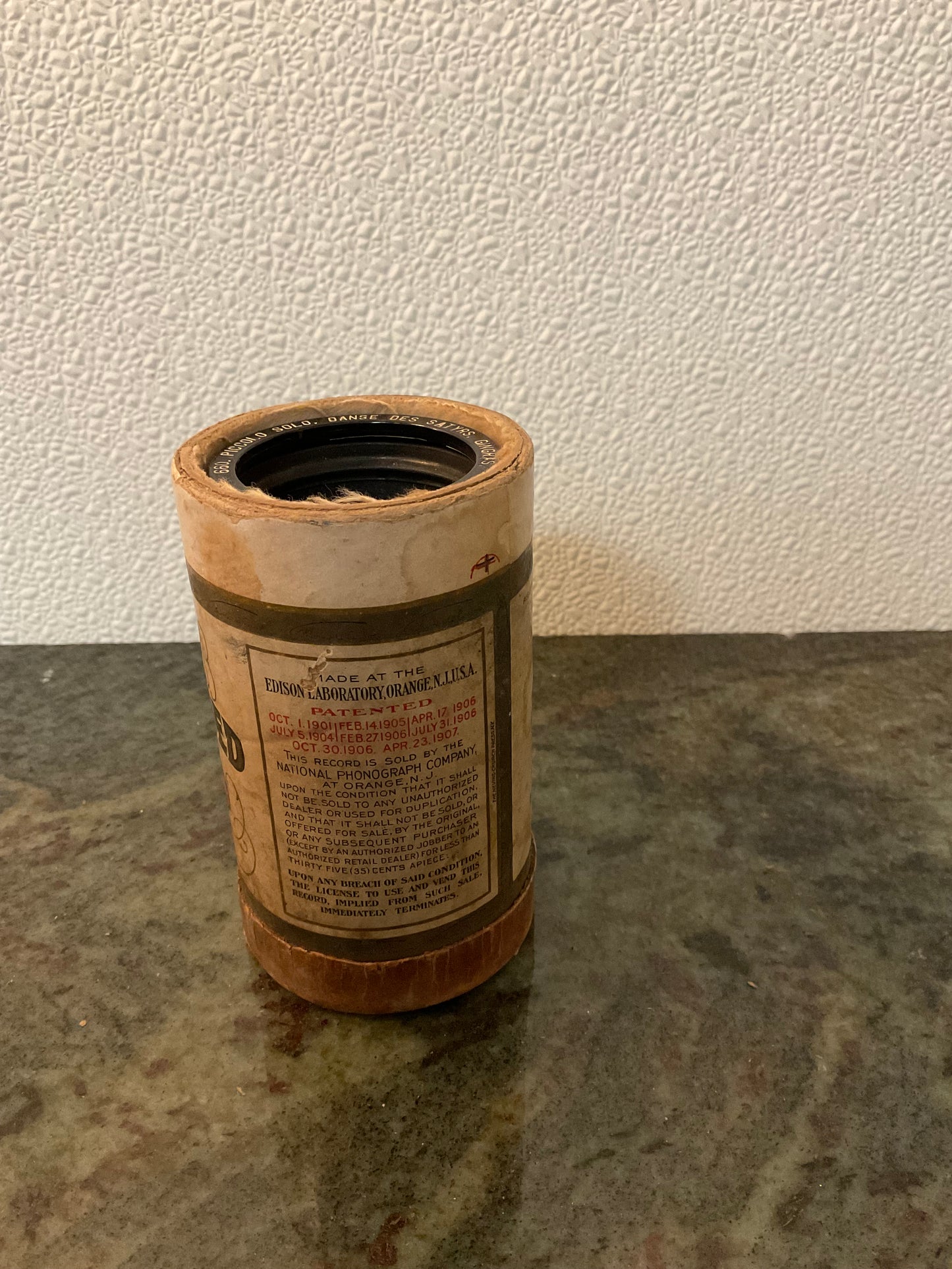 Edison Phonograph Cylinder