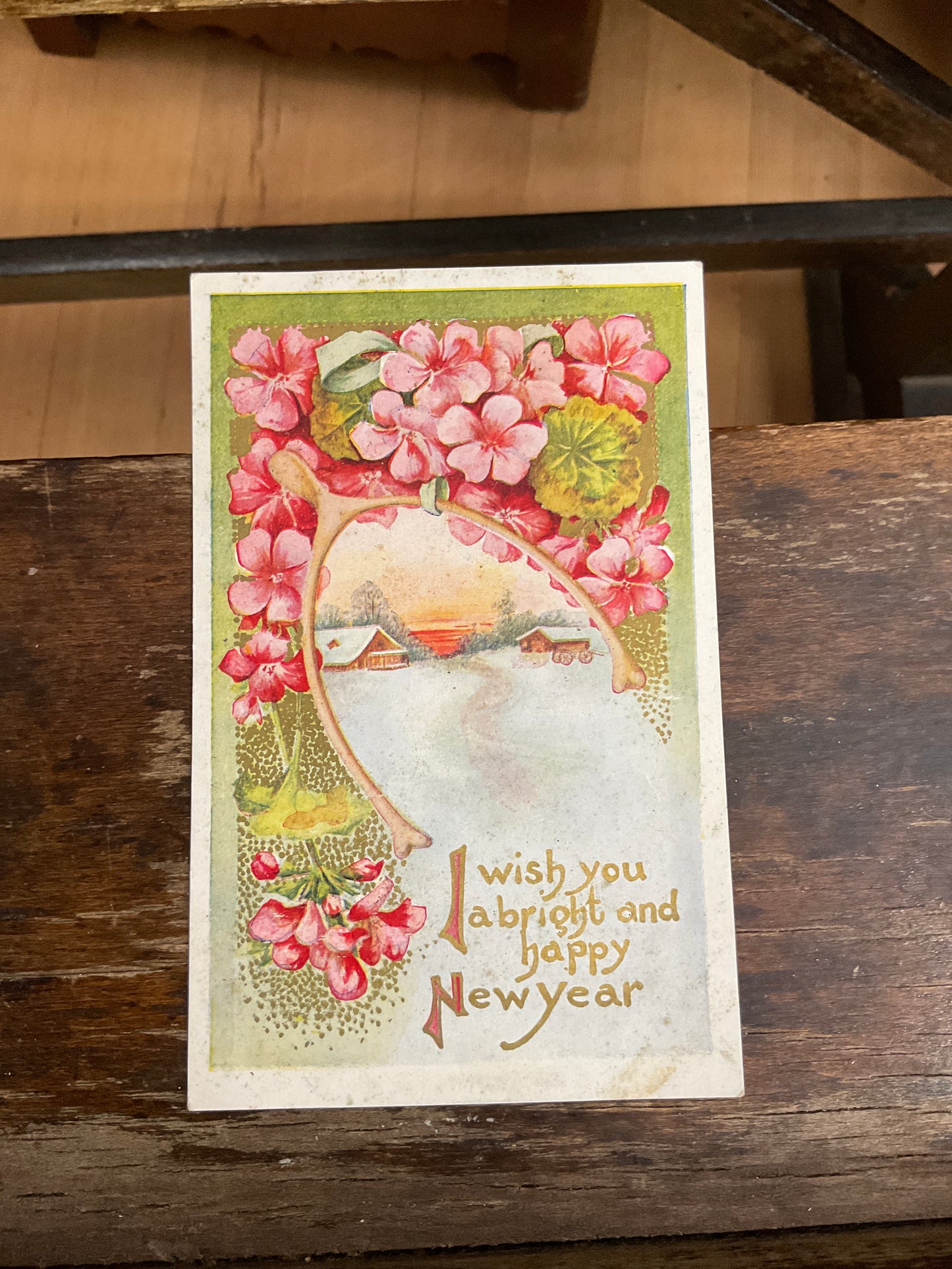 Antique Post Card- New Year