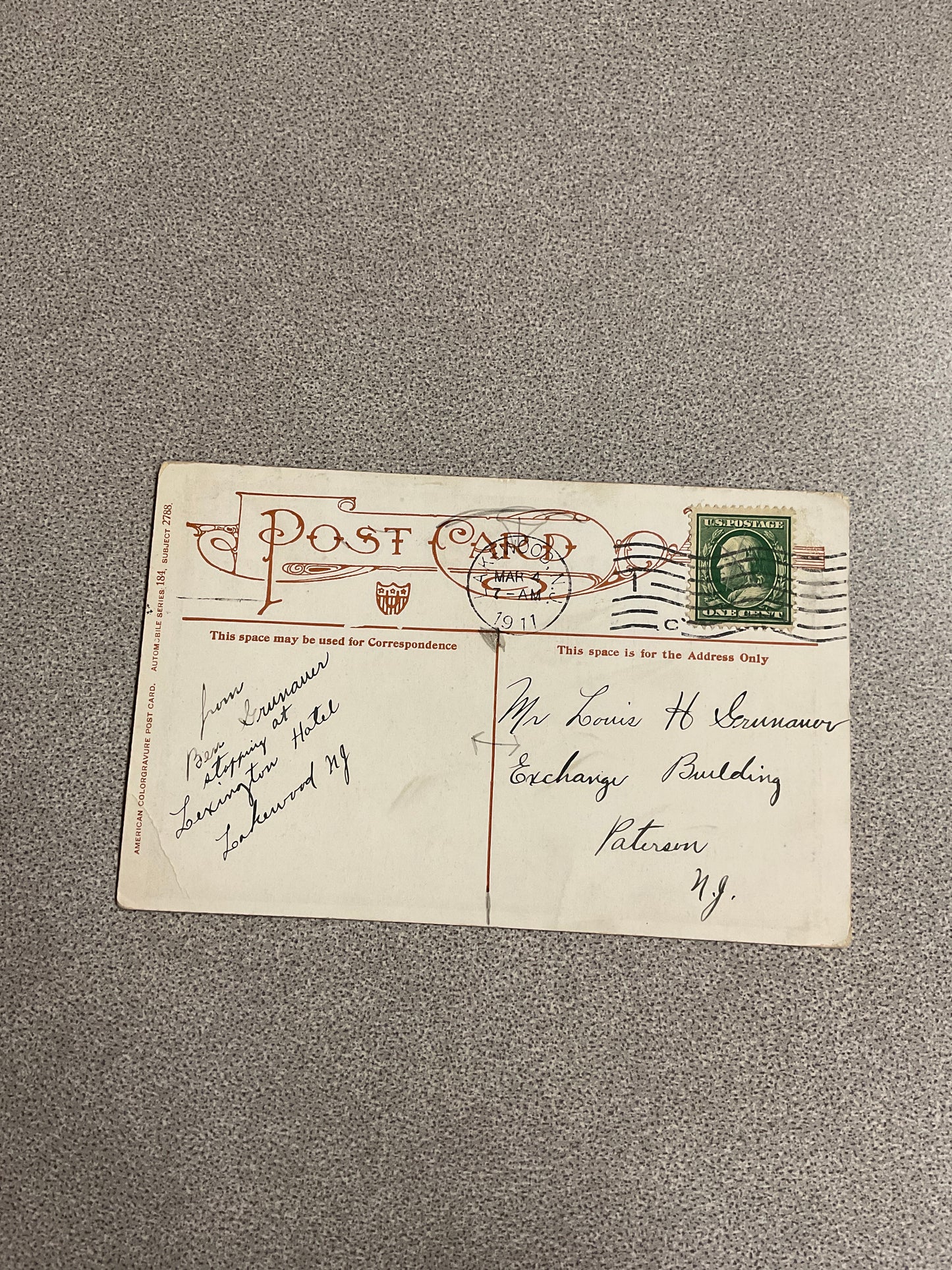 Vintage Postcard “Love Is Blind”